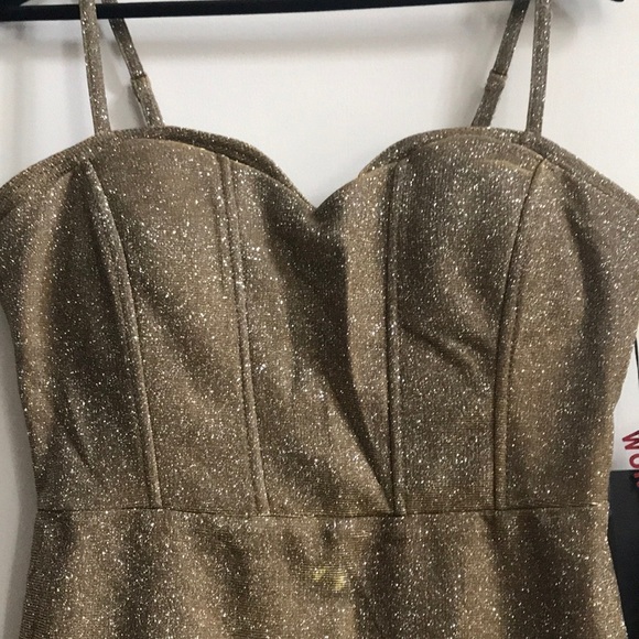 Gold Sparkling Dress ✨Wow Couture ✨🌟 - Picture 2 of 7